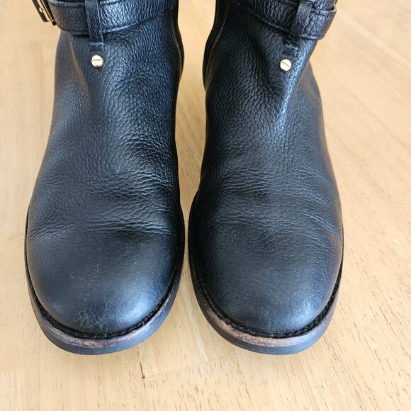 Tory Burch Women’s Marlene Riding Boot Sz 7.5M FLAWS - Picture 2 of 16
